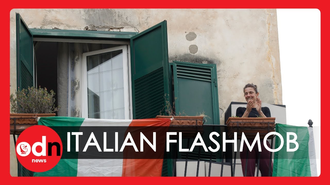 Heartwarming Moments Quarantined Italians Sing Together from Balconies
