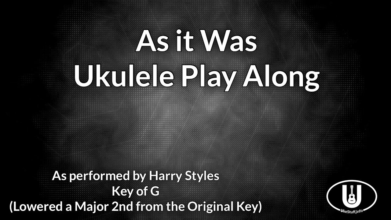 As It Was Ukulele Play Along