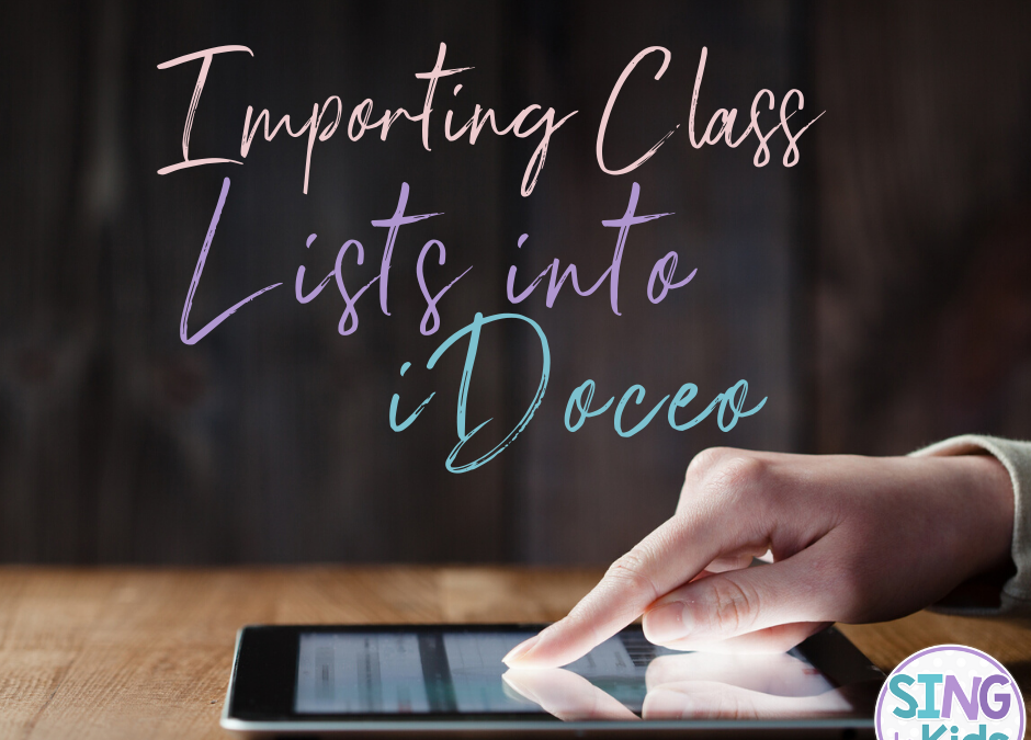 Importing Class Lists into iDoceo