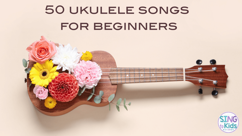 Image of a ukulele with flowers on the instrument